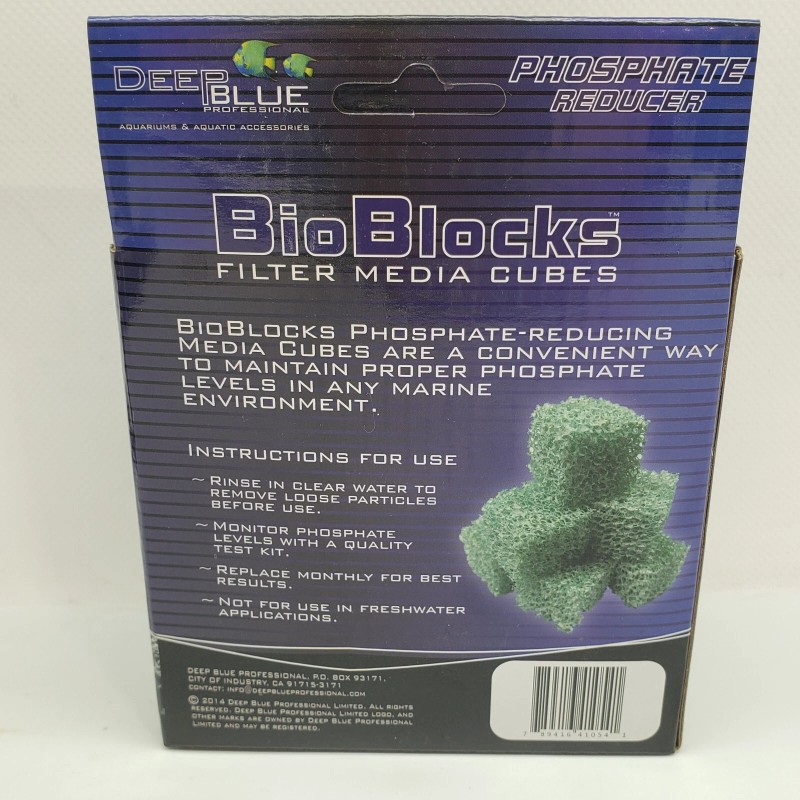 Deep Blue BioBlocks Marine Phosphate Reducer Filter Cubes 60 Ct