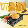 Cheese Raclette, Foldable Candlelight Cheese Melter Pan Non-Stick Tea Light