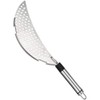 Stainless Steel Pot Strainer with Handle, Crescent Half Moon Shaped