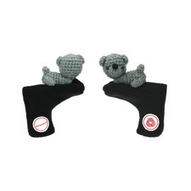 Amimono Bear Putter Golf Head Cover, Black/Grey