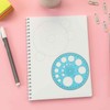 Circle Template for Drawing, Plastic Circle Stencil Geometric Circle Ruler