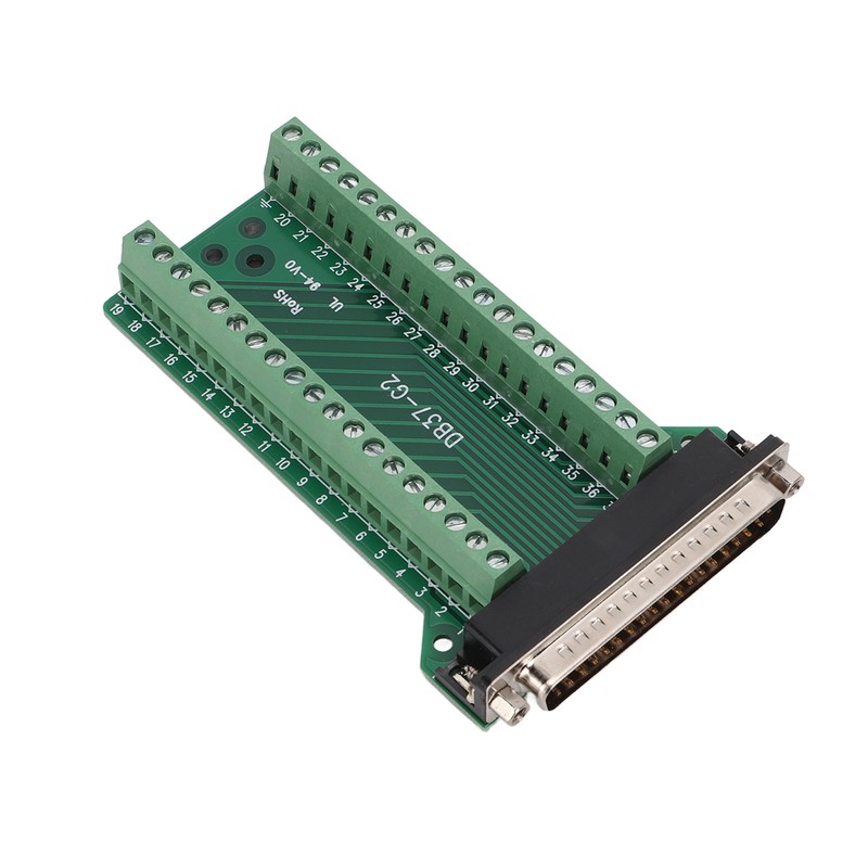 DB37 Breakout Connector Terminal Board Straight PCB Insulated Anti Interference