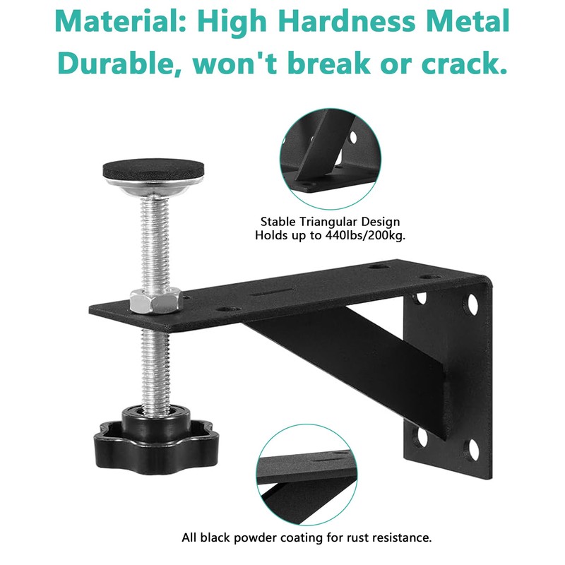 4PCS Adjustable Undermount Sink Brackets: Undermount Sink Support Repair Kit