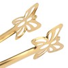 Tissting Serving Tongs, Kitchen Tongs, 25 cm Long, Gold Flowers,