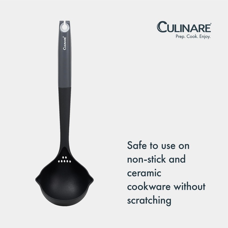 Culinare Soup Ladle with Two Pouring Spouts, Heat Resistant, Integrated