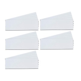 Write On Wipe Off Colored Magnet Strips (1" x 3", White)