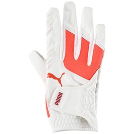 pwr grip glove (right hand)/bright, bright white/puma red