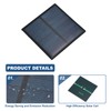 sourcing map 2PCS 4V 0.4W 0.1A Mini Solar Panels for