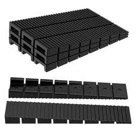 Hsthe Sea 16Pcs Furniture Plastic Wedges Shims For Leveling Adjustable Leveling Shims Furniture Levelers Wedges Never Rot Table Shims Leveling Wedges Easy To Snap For Chair Doors Toilet