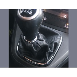 JPstraps - Gear Stick Gaiter Compatible for Honda CR-V (2006-2012) 100% Genuine Leather Black Colour