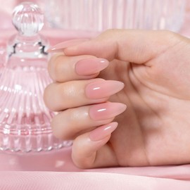 RARJSM Rubber Base Gel Nail Polish Tea Rose Pink Nude Skin Tone Rubber Base Gel for Nails Natural Nude Color French Manicure Brush on Extend Gel Builder Soak Off Curing Requires 15ml Salon Home DIY