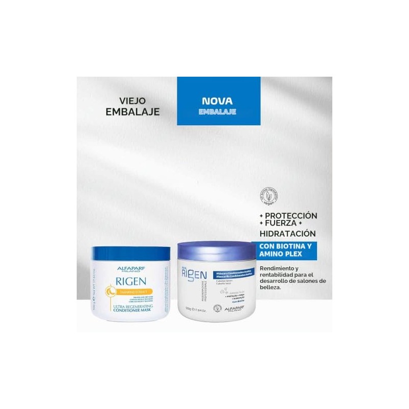 Alfaparf Milano Real Rigen Mascarilla Acondicionadora Nutritiva - Cabello Normal
