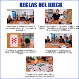 CHGZQDN Juegos de Mesa en Español,Sequence Juego de Mesa,Sequence Jumbo,con Tablero Plegable(Dura),Tarjetas y Fichas, Sequence Game para 2-12 Personas, Party Games