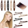 MOTIBACK Metal Snap Hair Clips 20Pcs - Durable Non-Slip Hair Accessories for Women, Ladies & Girls, Strong Grip Metal Hair Clips with Secure Hold