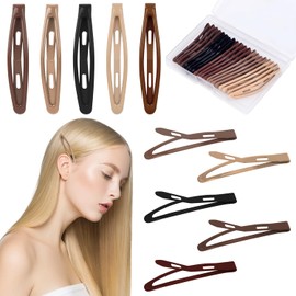 MOTIBACK Metal Snap Hair Clips 20Pcs - Durable Non-Slip Hair Accessories for Women, Ladies & Girls, Strong Grip Metal Hair Clips with Secure Hold