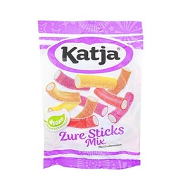 Katja Mixed Fruit Flavored Sour Sticks 8.8 Ounce Bag (Pack of 1)