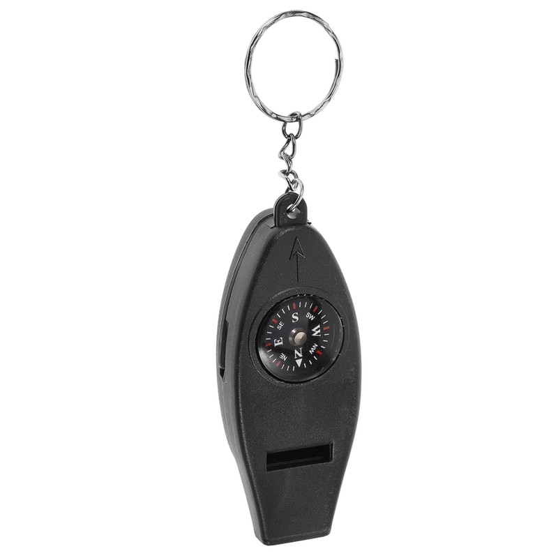 BESPORTBLE 3pcs Camping Whistle with Compass Thermometer Magnifier Outdoor Survival