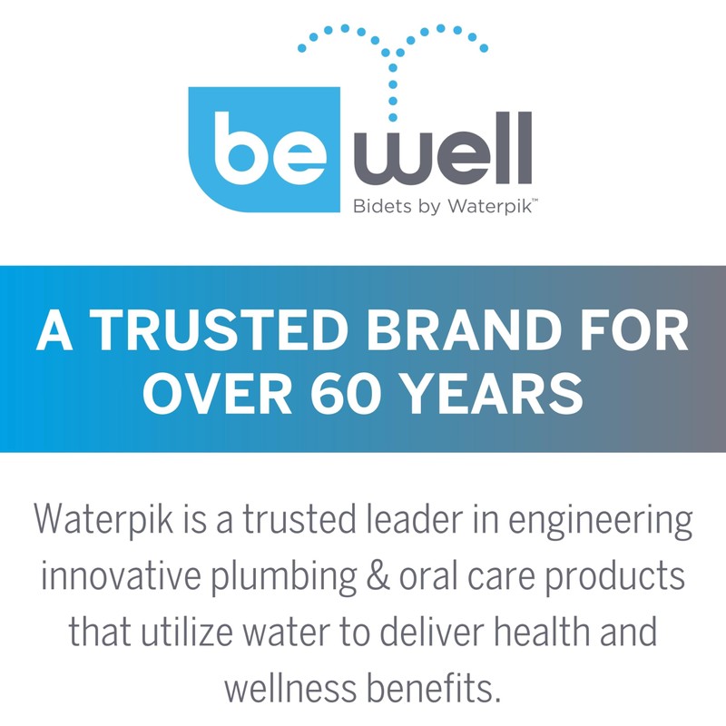 Waterpik BeWell Bidet Attachment BDT-001 Non-Electric Water Spray Angle and