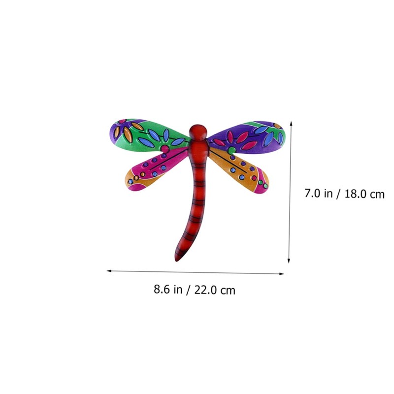 CHILDWEET 2pcs Iron Dragonfly Wall Decor Quirky Outdoor Pendant Perfect