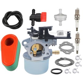 Hippotech 591137 Carburetor and Spark Plugs with Air Filter Fuel Valve for 590948 Husqvarna 775EX Lawn Mower Carb 795066 796254 Toro Timesaver