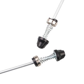 VOANZO Wheel Hub Front and Rear Wheel Skewers Quick Release Bolt Lever for Road Bike Mountain Bike MTB (Gold)