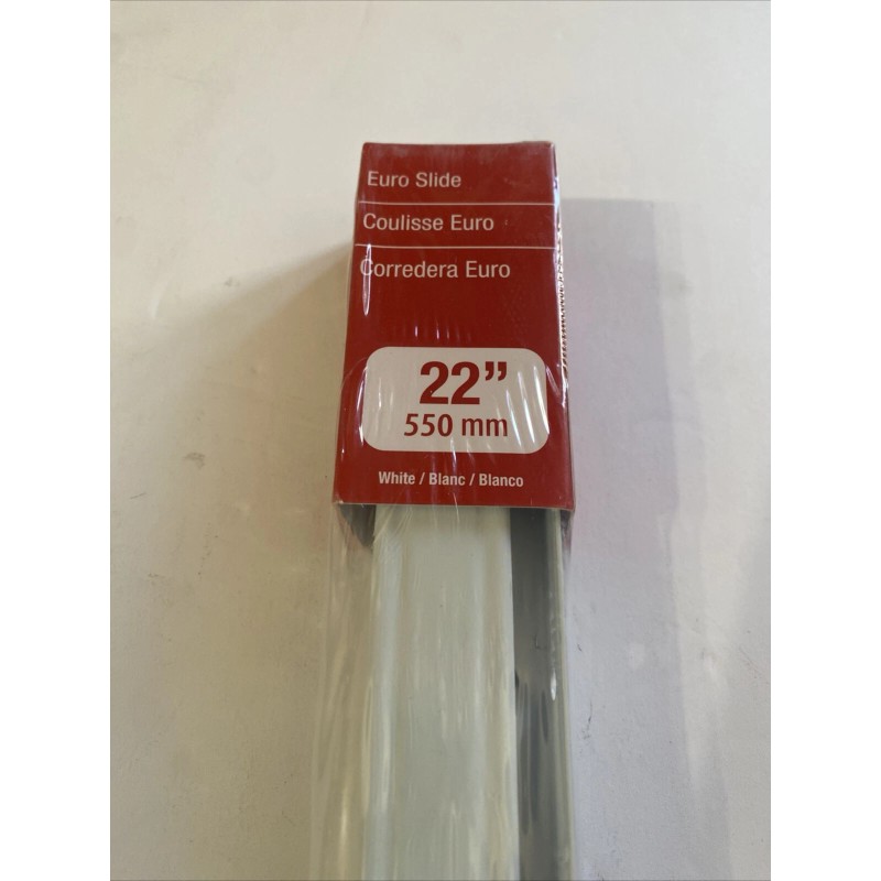 Richelieu 22” Euro Slide Side Mount Drawer Track 75 Lbs