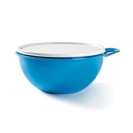 Tupperware Thatsa Bowl Jr 12 Cup Mixing Bowl Taffy Blue with White Seal