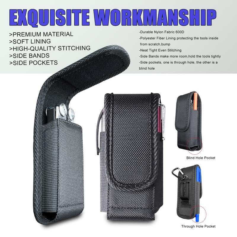 Multitool Sheath, EDC Belt Pouch Organizer for Men,Tool Sheath Compatible