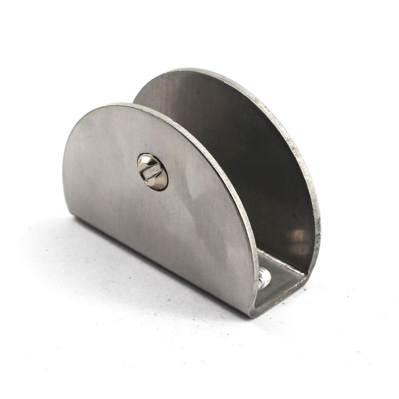 Glass Clamp 8-12mm Stainless Steel Glass Shelf Clips Wall Mounted