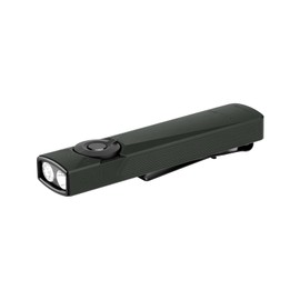OLIGHT Arkfeld Ultra 1400 Lumens EDC Flashlight, Flat Flashlights Combine with Green Beam, 365nm UV Light, and White Light, Portable Light for Illumination, Pet Interaction (Olive Grey Neutral White)