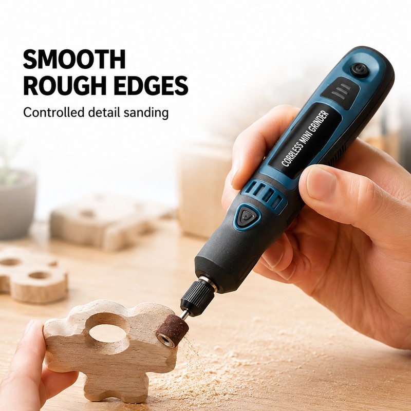 3.6V Cordless Mini Rotary Tool 3-Speed USB Rechargeable Grinder