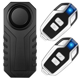 ONVIAN Bicycle Bike Security Alarm, 2 Remote Controls, Bike Security Alarm, Bicycle Bell, Car Security, Bicycle, Anti-Theft, Security Alarm, 3 Volume Adjustment, 7 Level Sensitivity Adjustment, 113 dB Volume, SOS Function, Easy Installation, For Motorcyc