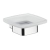 Emco Loft 053000100 Wall-Mounted Soap Dish Satinated Crystal Glass Chrome