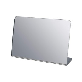 Marketing Holders 4 Pack Acrylic Mirror 6” x 4” Counter Top L Shape Horizontal Easel Mirrors One Piece Jewelry Shop Hair Salon Piercing Kiosk Perfect Travel Locker or Desk Makeup Mirrors