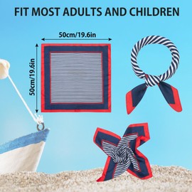 ERDOGLY Captain Hat for Men Women, Sailor Hat Costume Accessories with Sailor Scarf & Sunglasses, Boat Navy Admiral Hat Ship Cap Yacht Rock Party Costume