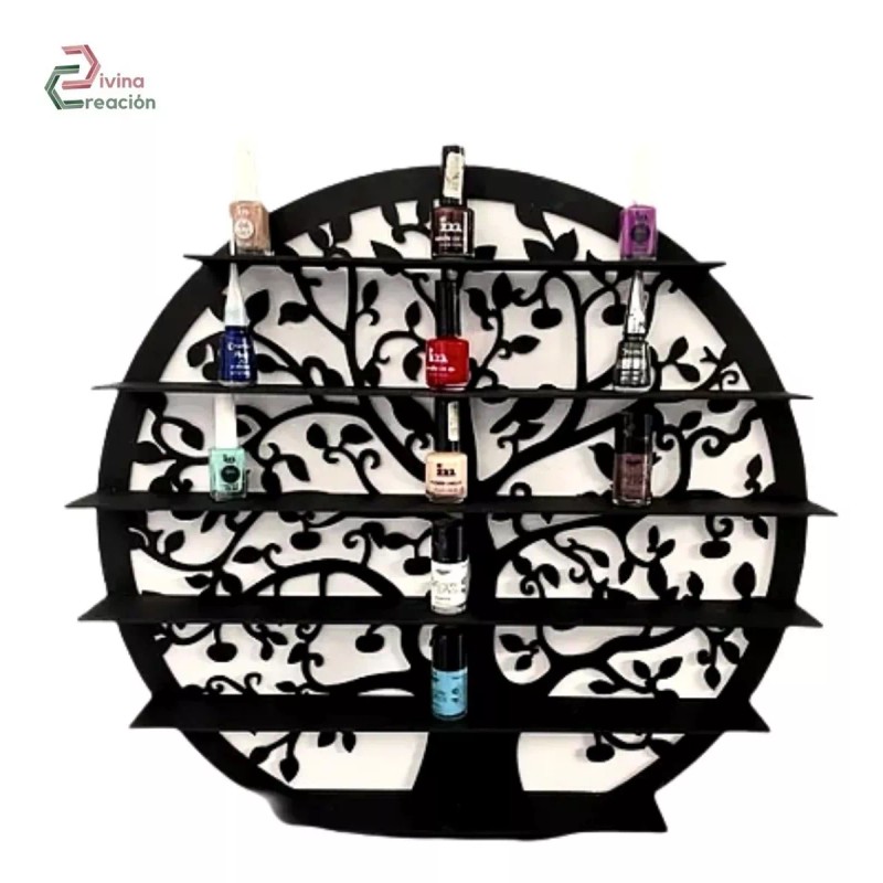 Divina Creacion Repisa Esmaltero Arbol De La Vida Mdf Diferentes