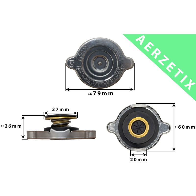 Aerzetix Tank Lid Plastic Car