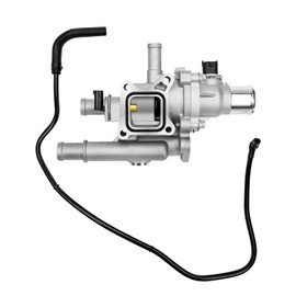 WUMZIJ Upgraded Aluminum Engine Coolant Thermostat Housing Assembly with Heater Inlet Pipe Fit for 1.8L Chevy Cruze Sonic Trax 2011-2018 Replace 25192228 55577284 25199824 25192904