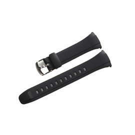 Genuine Casio Replacement Watch Band Black Strap #10408444 WVA-M640-1A WVA-M640-7A WVA-M640B-1A WVA-M640B-1A2 WVA-M650-1A WVA-M650-1A2 WVA-M650-2A WVA-M650-7A WVA-M650B-1A WVQ-M410-1A WVQ-M410B-1