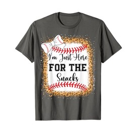 Baseball Sister Im Just Here For The Snacks Toddler Girl T-Shirt
