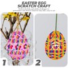 Healifty Easter Scraper Set with 8 Easter Eggs Creative Craft