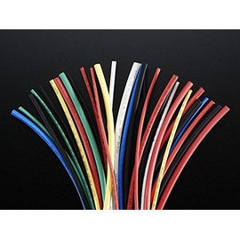 Adafruit Multi-Coloured Heat Shrink Pack - 3/32" + 1/8" + 3/16" Diameters [ADA1649]