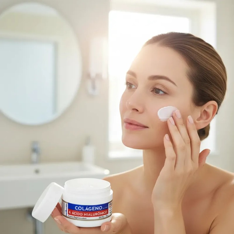 Crema Regeneradora Acido Hialuronico Colageno Vitamina 80gr