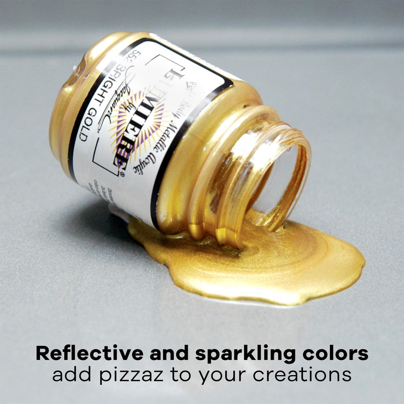 Jacquard Lumiere 2.25oz Fabric Paint Pearlescent Violet - Metallic Paint