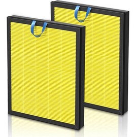 Vital 200S Replacement Filter 2-Pack | H13 True HEPA & Activated Carbon | Compatible with Levoit Vital 200S/200S-P Air Purifier | 3-Stage Allergen Defense (Yellow - Vital 200S Pet Care)