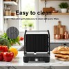 MUBENLIFE Panini Press,Sandwich Press Grill,180 Degree Open,Perfect for Grilling Sandwich,Steak,Burger,Non-Stick