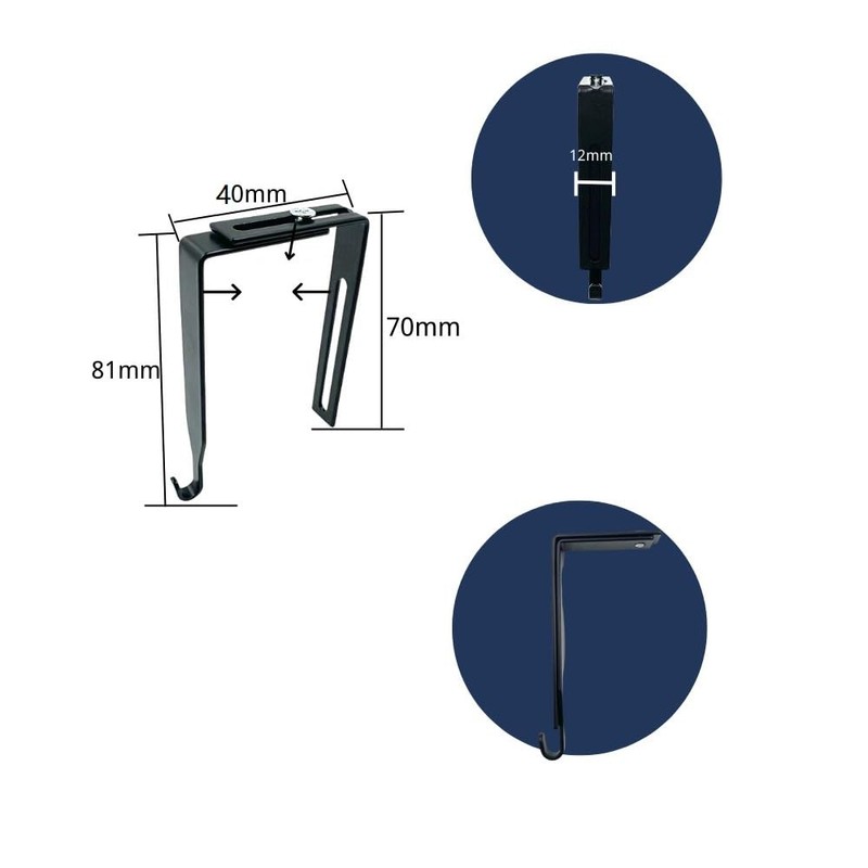 Mult Partition Hook Door Hanger Office Divider Door Hook for