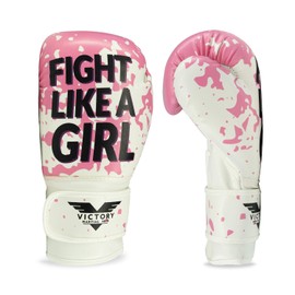 Victory Martial Arts Women's Cardio Kickboxing Boxing Gloves/Punching Bag Gloves (10 oz, Fight Girl)