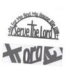 GLEAVI Metal Wall Decor Bible Scriptures Hanging Decoration Inspirational Home