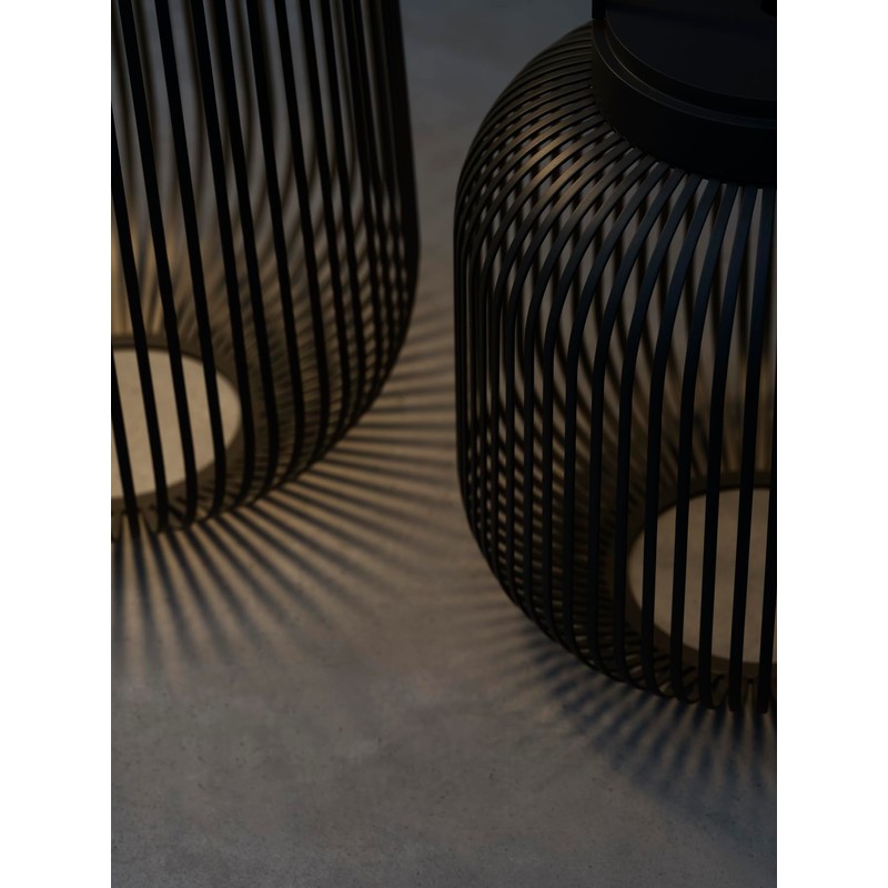 blomus LITO Mobile Rechargeable LED Lantern - Medium - Black